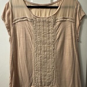 Ann Taylor Elegant Beige Women's Top
